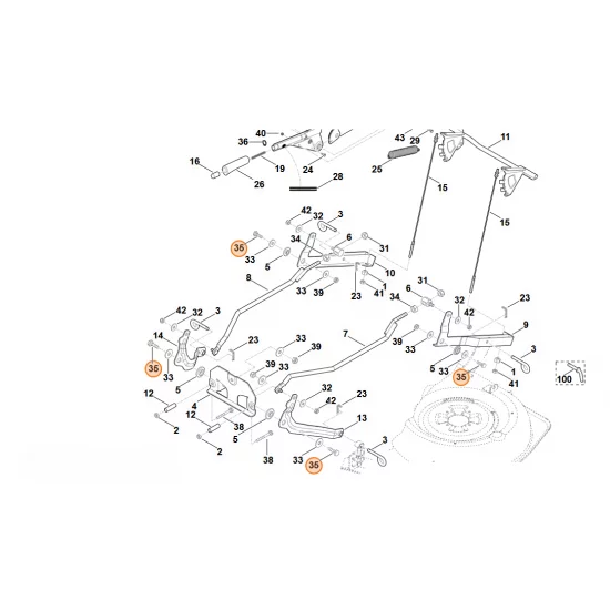 Stihl  Śruba sześciokątna M10x30 9008 318 2410